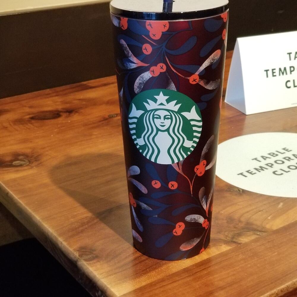 Starbucks Tumbler Floral Print Winter 2020